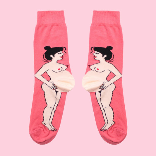 Chaussettes Femme enceinte brune T35-44 - Do you speak français ?