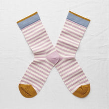Charger l&#39;image dans la galerie, Chaussettes Rayures bois de rose - Do you speak français ?
