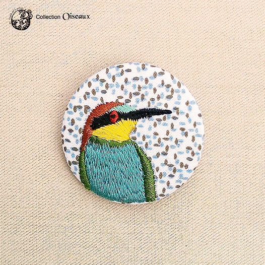 Broche petit format Guêpier - Do you speak français ?
