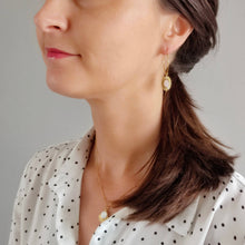 Charger l&#39;image dans la galerie, Boucles d’oreilles La passionnée quartz rose

