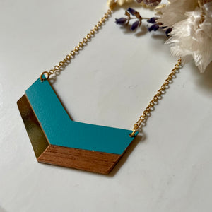 Collier en formica émeraude - Do you speak français ?