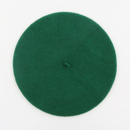 Béret vert 100% laine - TU