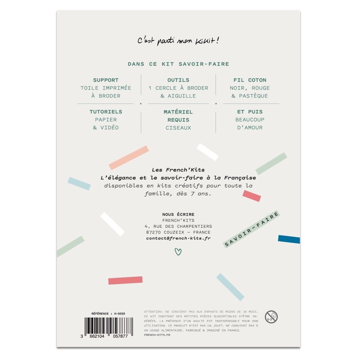 Kit de broderie Femme libre et stylée