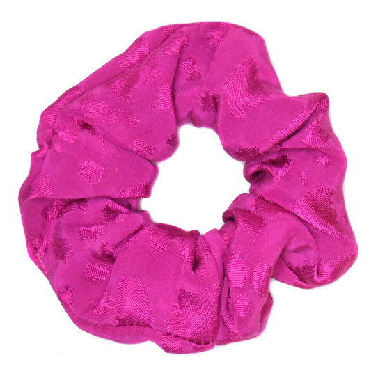 Chouchou léopard rose