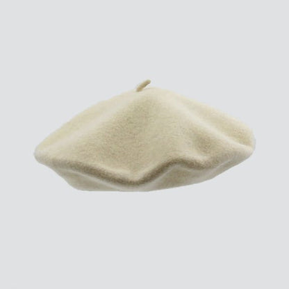 Béret écru 100% laine - TU
