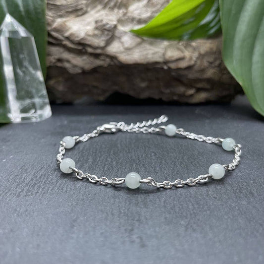 Bracelet argenté Anthéa avec pierres semi-précieuses
