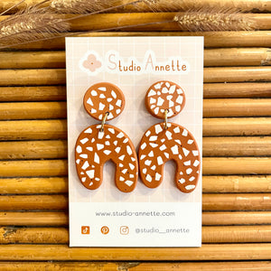 Boucles d’oreilles Lisette Terre de Sienne