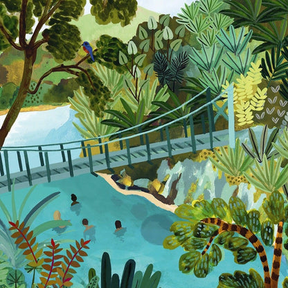 Puzzle Blue pools nz 500 pièces