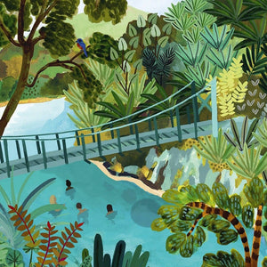 Puzzle Blue pools nz 500 pièces