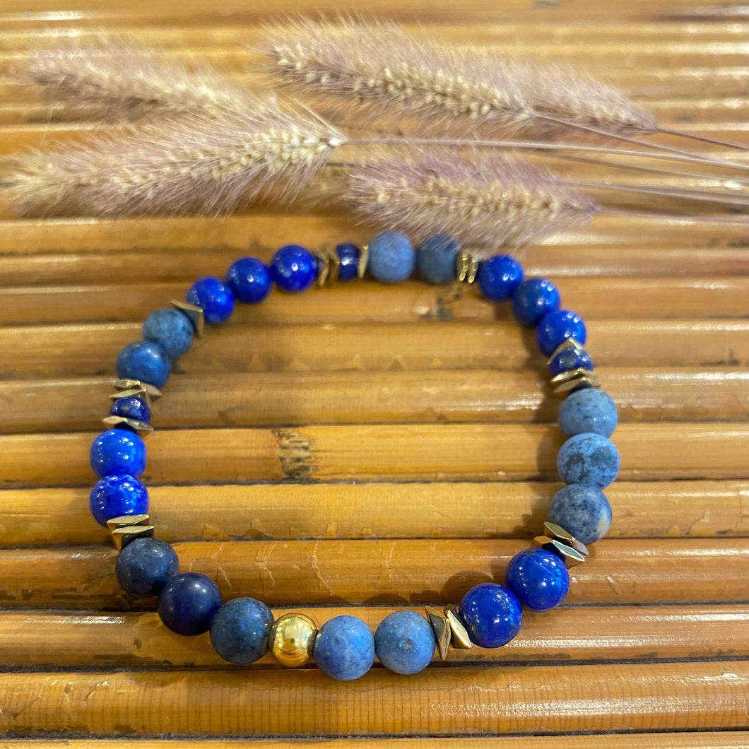 Bracelet pierres fines lapis lazuli