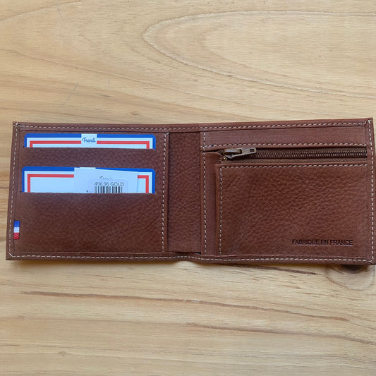 Portefeuille slim camel
