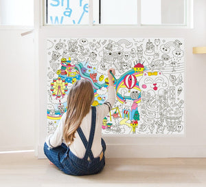 Poster à colorier Kawaii
