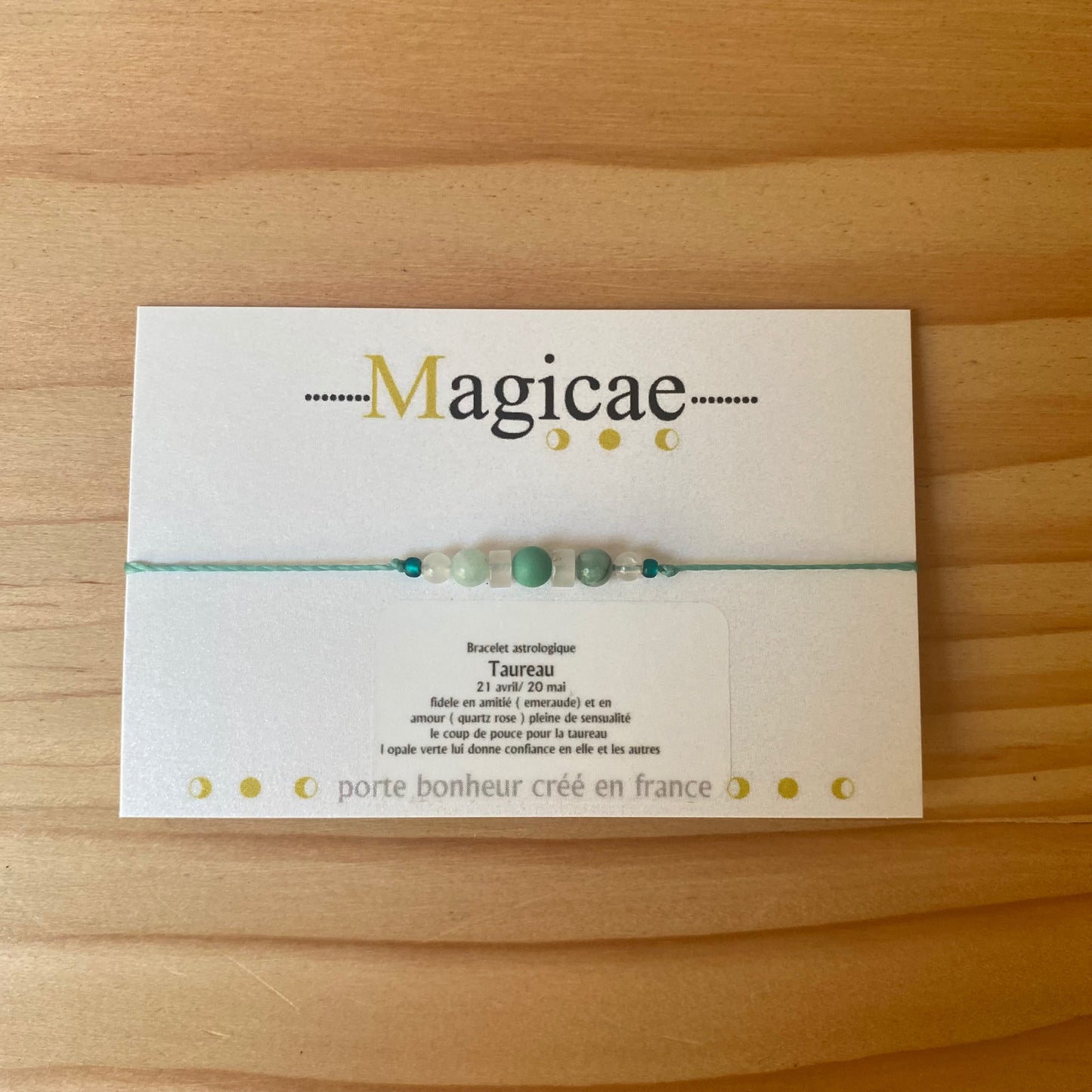 Bracelet pierres semi-précieuses (signes astrologiques)