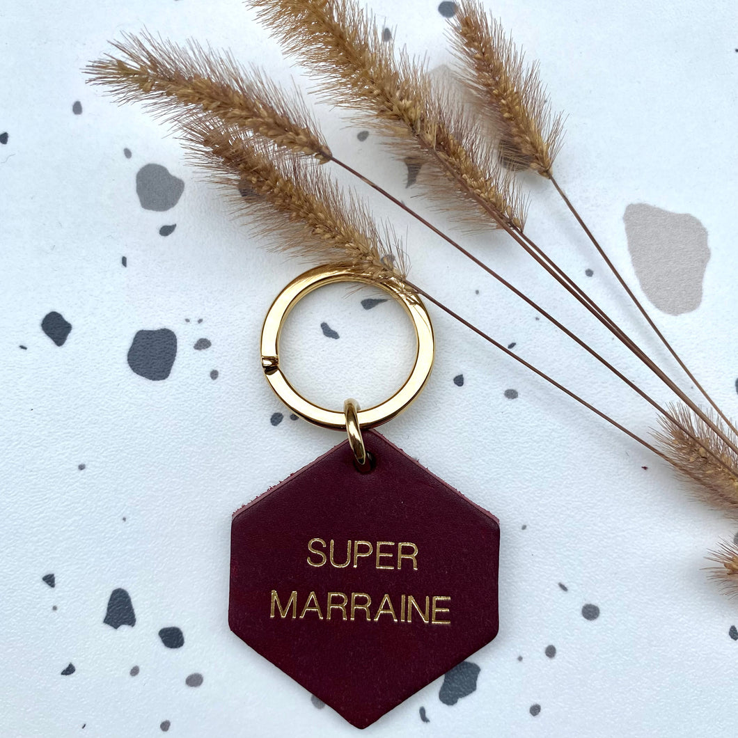 Porte-clés Super marraine