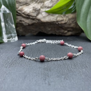 Bracelet argenté Anthéa avec pierres semi-précieuses
