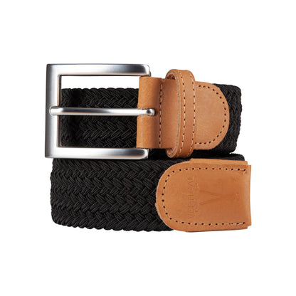 Ceinture tressée élastique noire
