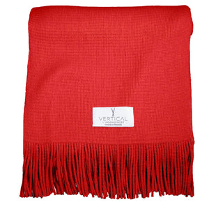 Écharpe en laine et acrylique rouge