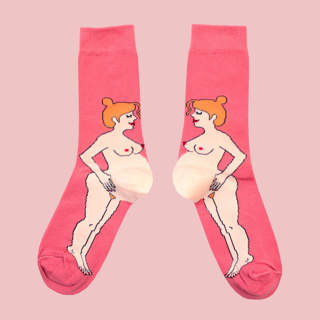 Chaussettes Femme enceinte rousse T35-44