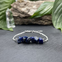 Charger l&#39;image dans la galerie, Bracelet argenté Magic’ avec pierres semi-précieuses
