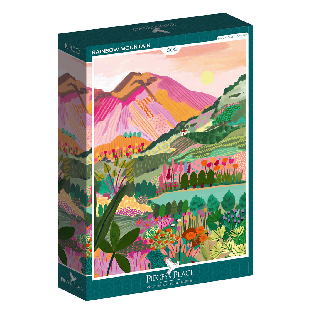 Puzzle Rainbow Mountain 1000 pièces