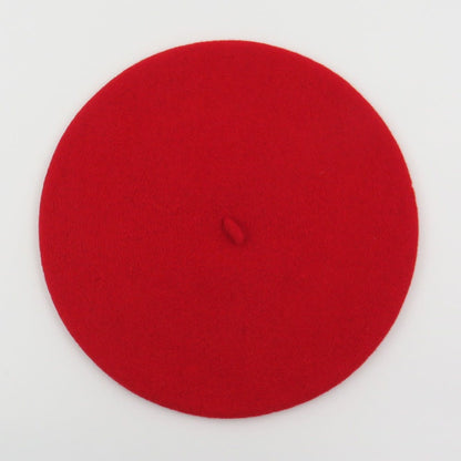 Béret rouge 100% laine - TU