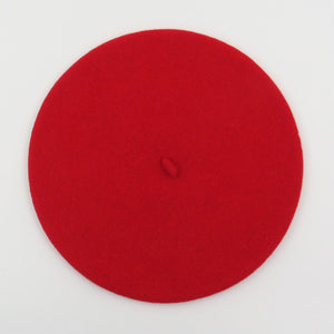 Béret rouge 100% laine - TU