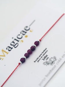 Bracelet pierres semi-précieuses (mois au choix)