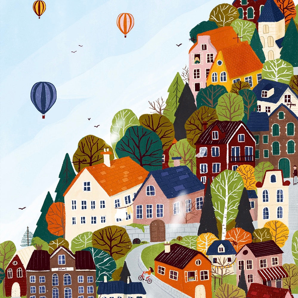Puzzle Forest city 1000 pièces