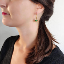 Charger l&#39;image dans la galerie, Boucles d’oreilles La resplendissante agate verte
