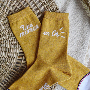 Chaussettes Une maman en or