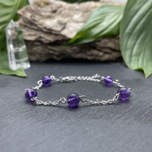 Charger l&#39;image dans la galerie, Bracelet argenté Anthéa avec pierres semi-précieuses
