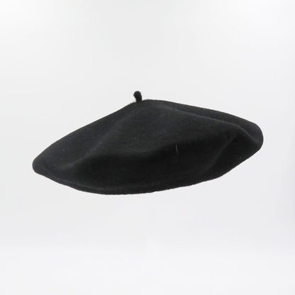 Béret noir 100% laine - TU