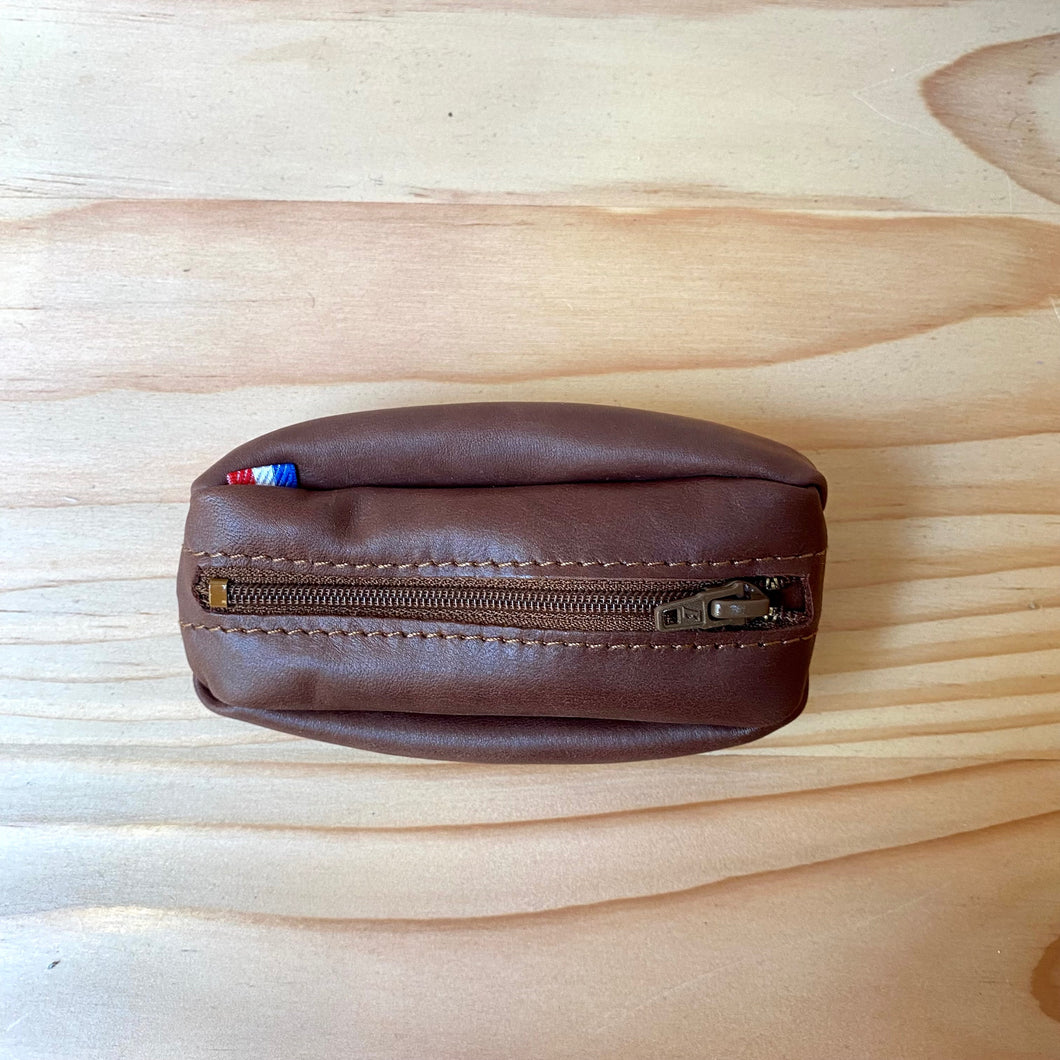 Porte-monnaie grain de café marron