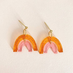 Boucles d’oreilles Marinette mini orange
