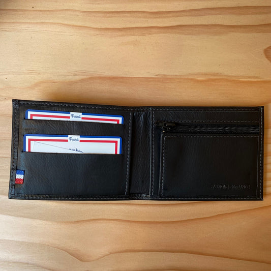 Portefeuille noir slim