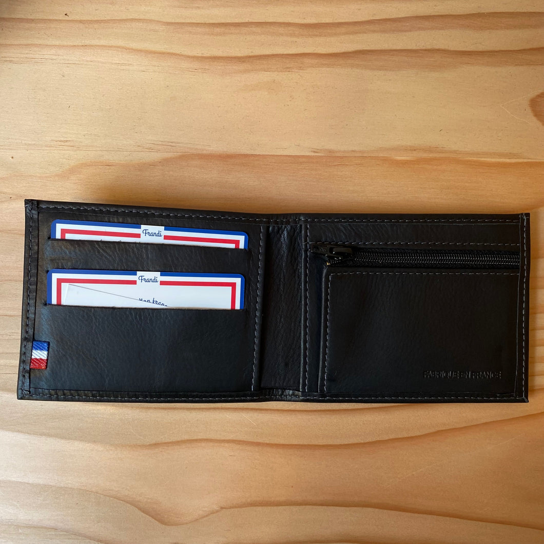 Portefeuille noir slim