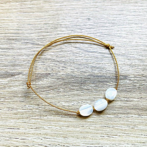 Bracelet doré Candy avec pierres semi-précieuses