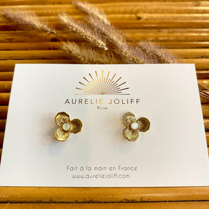 Boucles d'oreilles Primavera nacre