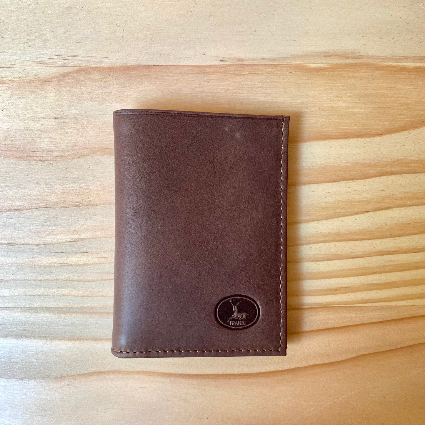 Porte-cartes marron