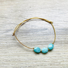 Charger l&#39;image dans la galerie, Bracelet doré Candy avec pierres semi-précieuses

