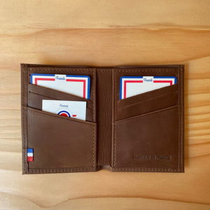 Porte-cartes marron