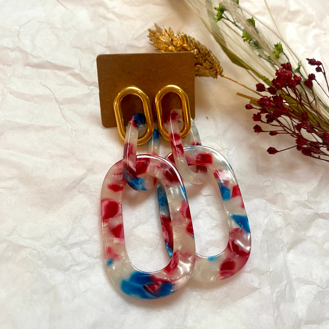 Boucles d’oreilles Suzanne multico clair