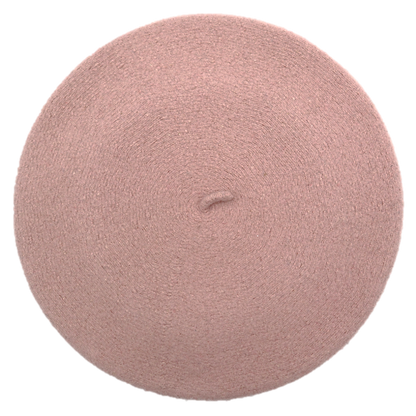 Béret rose pâle 100% laine - TU