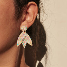 Charger l&#39;image dans la galerie, Boucles d&#39;oreilles Glitter rose
