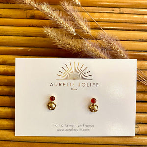 Boucles d'oreilles Belle cornaline