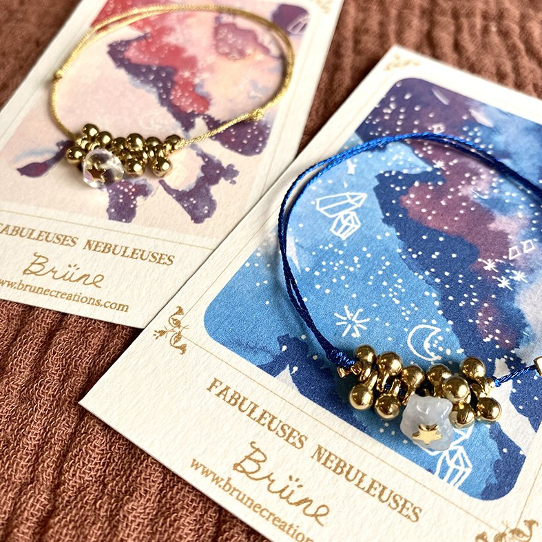 Bracelet Fabuleuses nébuleuses (coloris au choix)