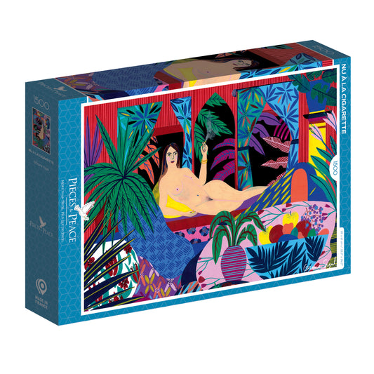 Puzzle Nu à la cigarette 1500 pièces