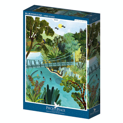 Puzzle Blue pools nz 500 pièces