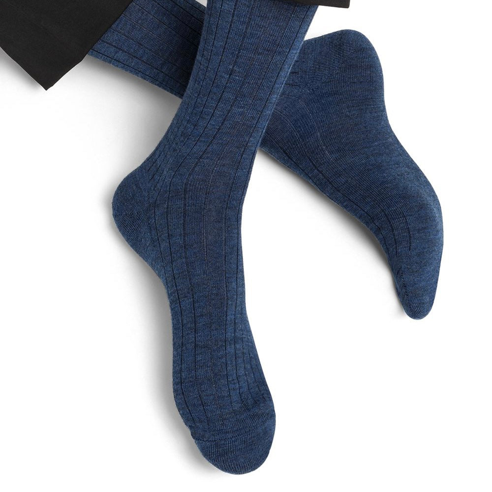 Duo Chaussettes laine mérinos Terre - Bleuforêt