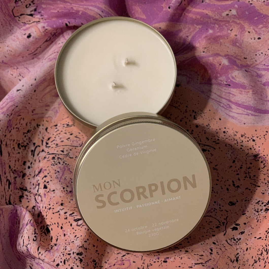 Bougie Astrologique Scorpion